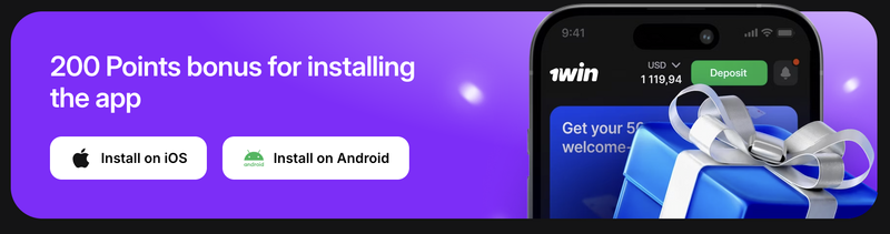 1Win download mobile app for India